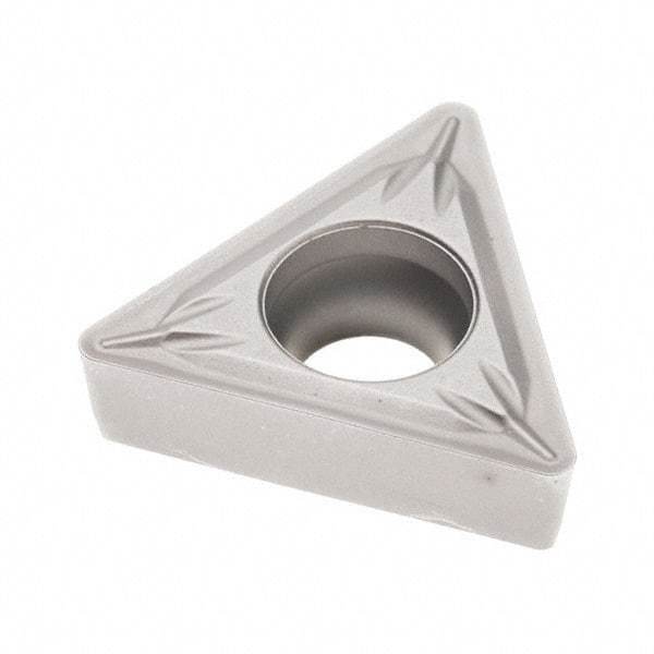 Seco - TCMT32.52 MF2 Grade TP3501 Carbide Turning Insert - TiCN/Al2O3 Finish, 60° Triangle, 3/8" Inscr Circle, 5/32" Thick, 1/32" Corner Radius - Caliber Tooling