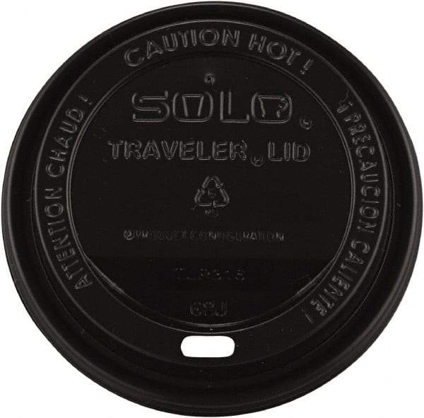 Solo - Traveler Drink-Thru Lids, 10-24 oz Cups - Black - Caliber Tooling