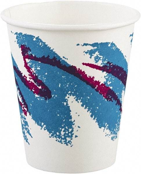 Solo - Jazz Paper Hot Cups, 6 oz, Polycoated, 50/Bag, 20 Bags/Carton - White, Green, Purple - Caliber Tooling