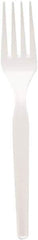 Dixie - Plastic Cutlery, Heavy Mediumweight Forks, 1000/Carton - White - Caliber Tooling