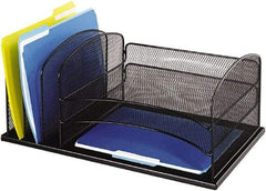 Safco - Black Combination File Sorter - Steel, Mesh - Caliber Tooling