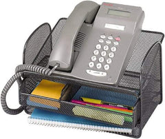 Safco - Black Desktop Telephone Stand - Steel, Mesh - Caliber Tooling