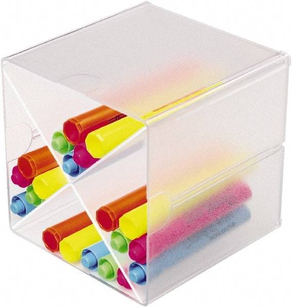 Deflect-o - Clear Desk Top Organizer - Plastic - Caliber Tooling