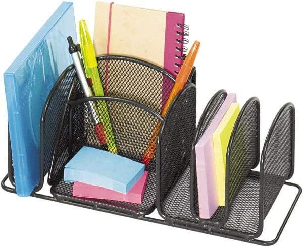 Safco - Black Desk Top Organizer - Steel - Caliber Tooling