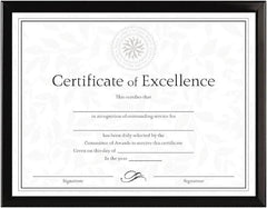 Dax - Black Document Holders-Certificate/Document - 11" High x 8-1/2" Wide - Caliber Tooling