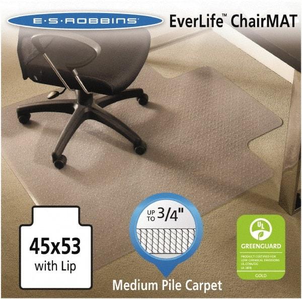 ES Robbins - 53" Long x 45" Wide, Chair Mat - Rectangular, Crystal Edge Style - Caliber Tooling