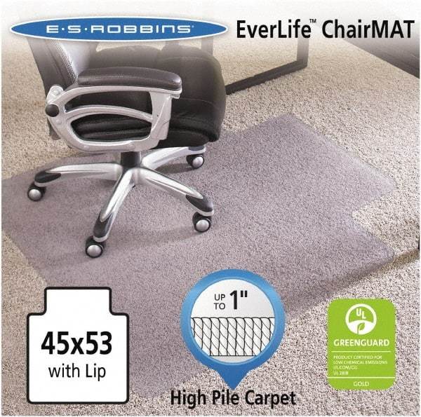 ES Robbins - 53" Long x 45" Wide, Chair Mat - Rectangular, Crystal Edge Style - Caliber Tooling