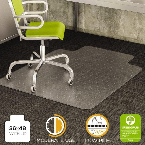 Deflect-o - 48" Long x 36" Wide, Chair Mat - Rectangular, Beveled Edge Style - Caliber Tooling