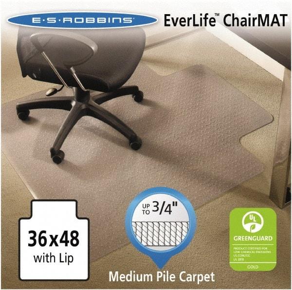 ES Robbins - 48" Long x 36" Wide, Chair Mat - Rectangular, Crystal Edge Style - Caliber Tooling