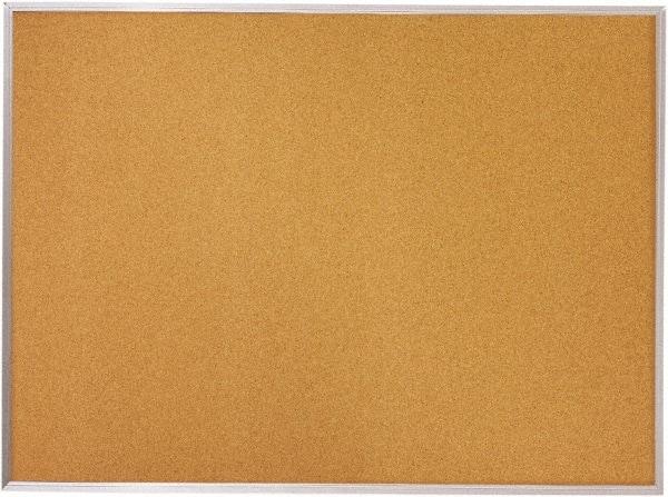 Mead - 96" Wide x 48" High Open Cork Bulletin Board - Natural (Color) - Caliber Tooling