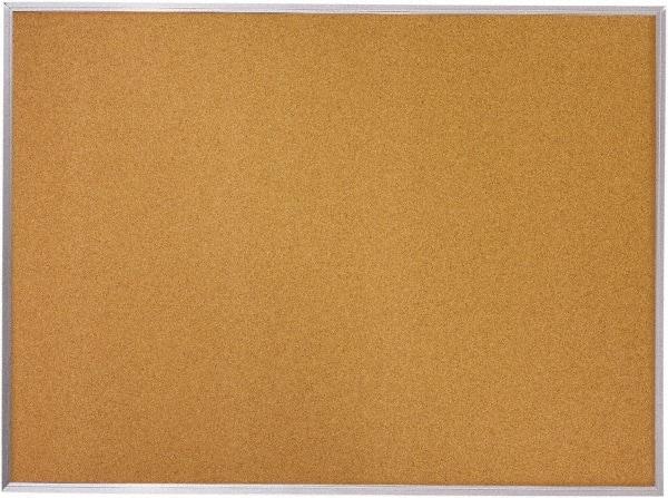 Mead - 36" Wide x 24" High Open Cork Bulletin Board - Natural (Color) - Caliber Tooling