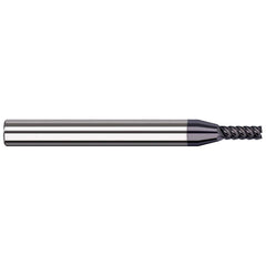 Square End Mill: 7/32'' Dia, 0.66'' LOC, 1/4'' Shank Dia, 2-1/2'' OAL, 3 Flutes, Solid Carbide Single End, AlTiN Nano Finish, 41 ° Variable Helix, RH Cut, RH Flute