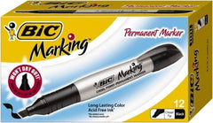 Bic - Tuxedo Black Permanent Marker - Chisel Tip, AP Nontoxic Ink - Caliber Tooling