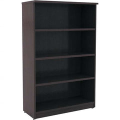 ALERA - Bookcases Height (Inch): 55 Color: Espresso - Caliber Tooling