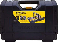 Stanley - 15 Compartment 1 Tray Tool Organizer - 9" Wide x 18-7/8" Deep x 12" High, Plastic, Black/Yellow - Caliber Tooling