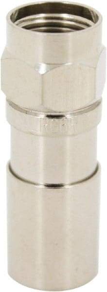 Ideal - Straight, RTQ Compression Coaxial Connector - Compatible with RG6 - Caliber Tooling