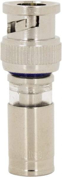 Ideal - Straight, BNC Compression Coaxial Connector - Compatible with RG6, Brass Body - Caliber Tooling