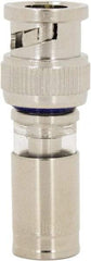 Ideal - Straight, BNC Compression Coaxial Connector - Compatible with RG6, Brass Body - Caliber Tooling