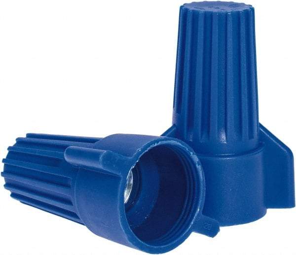 Ideal - 3, 12 to 2, 6 AWG, 600 Volt, Flame Retardant, Wing Twist on Wire Connector - Blue, 221°F - Caliber Tooling