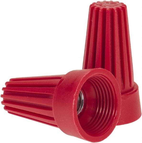 Ideal - 2, 14 to 4, 12 AWG, 600 Volt, Flame Retardant, Standard Twist on Wire Connector - Red, 221°F - Caliber Tooling