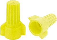 Ideal - 2, 18 to 3, 12 AWG, 600 Volt, Flame Retardant, Wing Twist on Wire Connector - Yellow, 221°F - Caliber Tooling