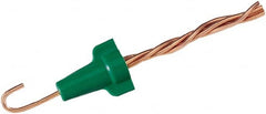 Ideal - 2, 14 to 4, 12 AWG, 600 Volt, Flame Retardant, Wing Twist on Wire Connector - Green, 221°F - Caliber Tooling