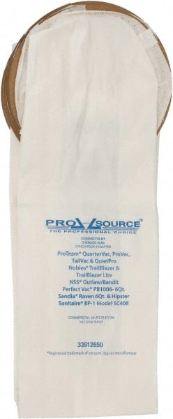 PRO-SOURCE - Pack of (10) 1.5 Gal Meltblown Polypropylene & Paper Vacuum Bags - Exact Industrial Supply