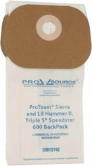 PRO-SOURCE - Meltblown Polypropylene & Paper Vacuum Bag - For ProTeam Sierra & Lil Hummer II (Open top bag), Triple S Speedster 600 Backpack - Caliber Tooling