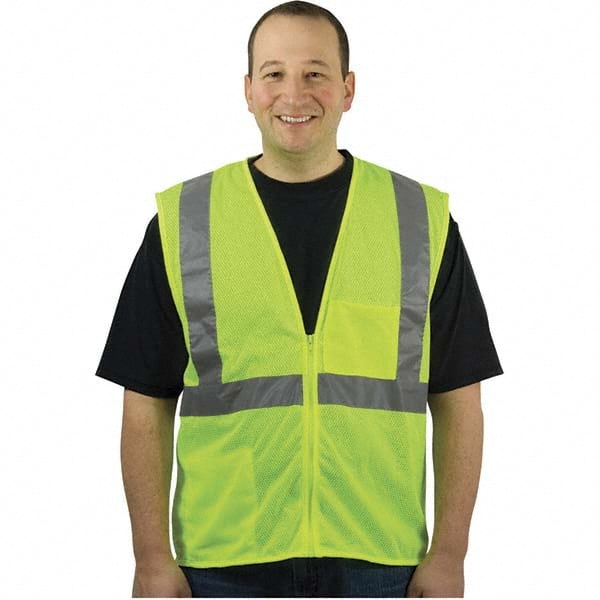 PIP - Size 2XL Yellow Mesh General Purpose High Visibility Vest - Caliber Tooling