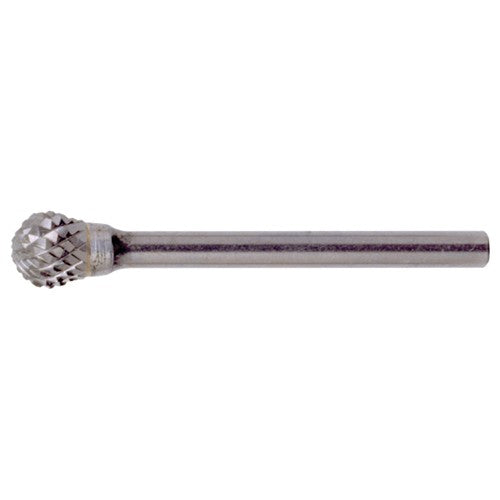 SD-42 Double Cut Solid Carbide Bur-Ball Shape - Exact Industrial Supply