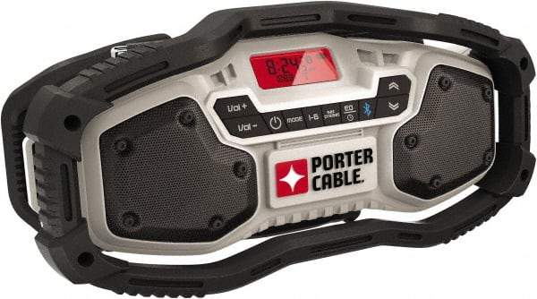 Porter-Cable - LED Worksite Radio - Powered by 120V AC 12V, 20V Max Batteries - Caliber Tooling