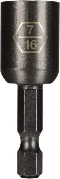 Montana - 7/16" Magnetic Nutsetter - 1/4" Hex Drive, 2" OAL - Caliber Tooling