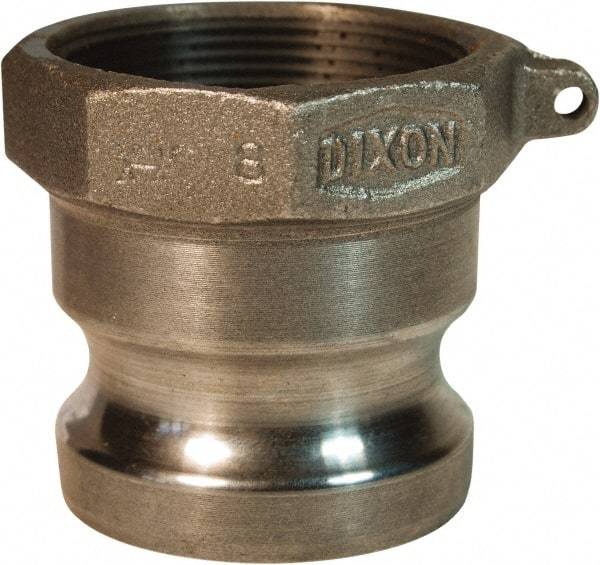 Dixon Valve & Coupling - 3" Malleable Iron Cam & Groove Suction & Discharge Hose Male Adapter Female NPT Thread - Part A, 3" Thread, 125 Max psi - Caliber Tooling