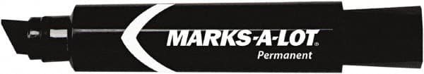 Marks-A-Lot - Black Permanent Marker - Chisel Tip, AP Nontoxic Ink - Caliber Tooling