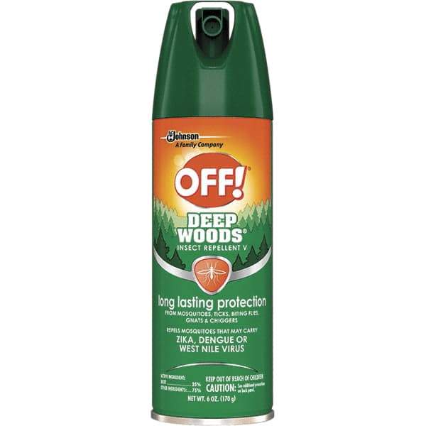 OFF! - 6 oz 25% DEET Aerosol Spray - For Chiggers, Flies, Fleas, Mosquitoes, Ticks - Caliber Tooling