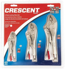 Crescent - 3 Piece Locking Plier Set - Caliber Tooling