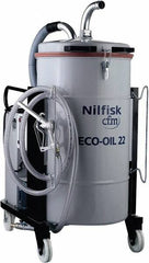 Nilfisk - 48 Gal, Painted Steel Tank, Wet, Machine Shop Vacuum Cleaner - 11.4 Amps - Caliber Tooling