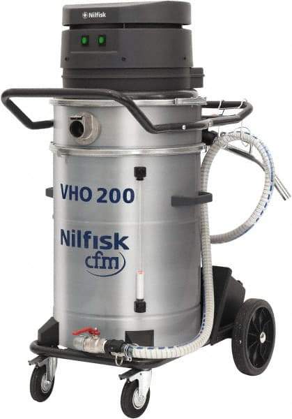 Nilfisk - 14 Gal, Painted Steel Tank, Dry, Machine Shop Vacuum Cleaner - 13.3 Amps - Caliber Tooling