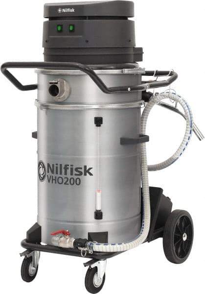 Nilfisk - 14 Gal, Painted Steel Tank, Dry, Machine Shop Vacuum Cleaner - 13.3 Amps - Caliber Tooling