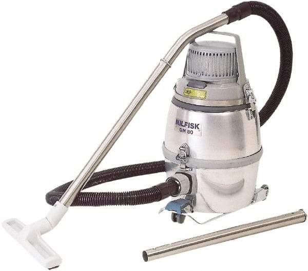 Nilfisk - 3.24 Gal, Aluminum Tank, Dry, Clean Room Vacuum Cleaner - 1.5 hp, 10 Amps - Caliber Tooling