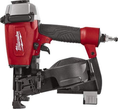 Milwaukee Tool - 1-3/4" Nail Length, 2-1/2 to 3.8mm Nail Diam, 0.12 Gauge Roofing Air Nailer - Caliber Tooling