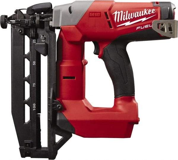 Milwaukee Tool - Cordless Finish Nailer - 16 Gauge Nail Diam, 3/4 to 2-1/2" Long Nail, Batteries Not Included - Caliber Tooling