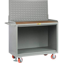 Little Giant - 3,600 Lb Capacity Mobile Service Bench - 41" Wide x 24" Deep x 43" High, Steel, Gray - Caliber Tooling