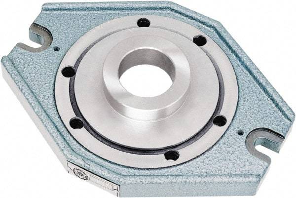 Bison - Adapter Back Plate for 8" Diam Self Centering Lathe Chucks - Plain Back Mount - Caliber Tooling