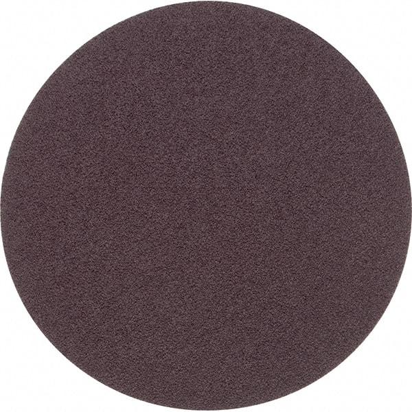 Superior Abrasives - 6" Diam, 50 Grit Aluminum Oxide Adhesive PSA Disc - Coarse Grade, Brown, Cloth Backing, Flexible - Caliber Tooling