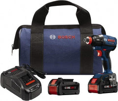 Bosch - 18 Volt, 1/4" Drive, 1,650 In/Lb Torque, Cordless Impact Driver - 2800 RPM, 2 Lithium-Ion Batteries Included - Caliber Tooling