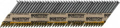 Stanley Bostitch - 12 Gauge 0.113" Shank Diam 2" Long Framing Nails for Power Nailers - Steel, Bright Finish, Smooth Shank, Angled Stick Paper Tape Collation, Round Head - Caliber Tooling