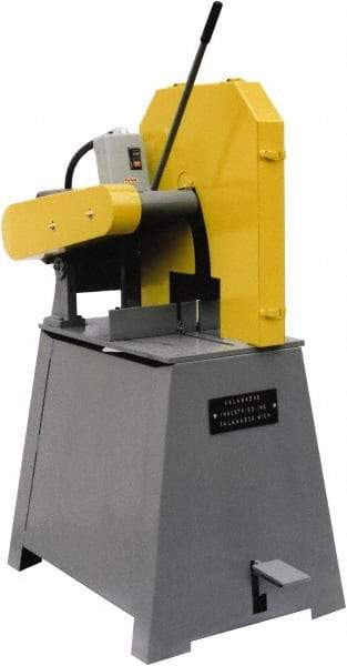 Kalamazoo - 20" Blade Diam, 1" Arbor Hole, Straight Chop & Cutoff Saw - 2,500 RPM, 15 hp, 220/440 Volts, 3 Phase - Caliber Tooling