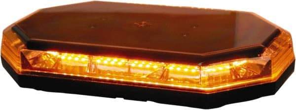 Buyers Products - Variable Flash Rate, Magnetic or Permanent Mount Emergency LED Lightbar Assembly - Powered by DC, Amber & Clear - Caliber Tooling