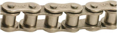 Tritan - 1/2" Pitch, ANSI 40, Single Strand Roller Chain - Chain No. 40NP, 3,170 Lb. Capacity, 10 Ft. Long, 5/16" Roller Diam, 0.309" Roller Width - Caliber Tooling